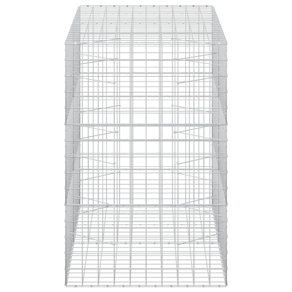Gabion s žicom debljine 5 mm i mrežom 10x10 cm 200x100x150 cm