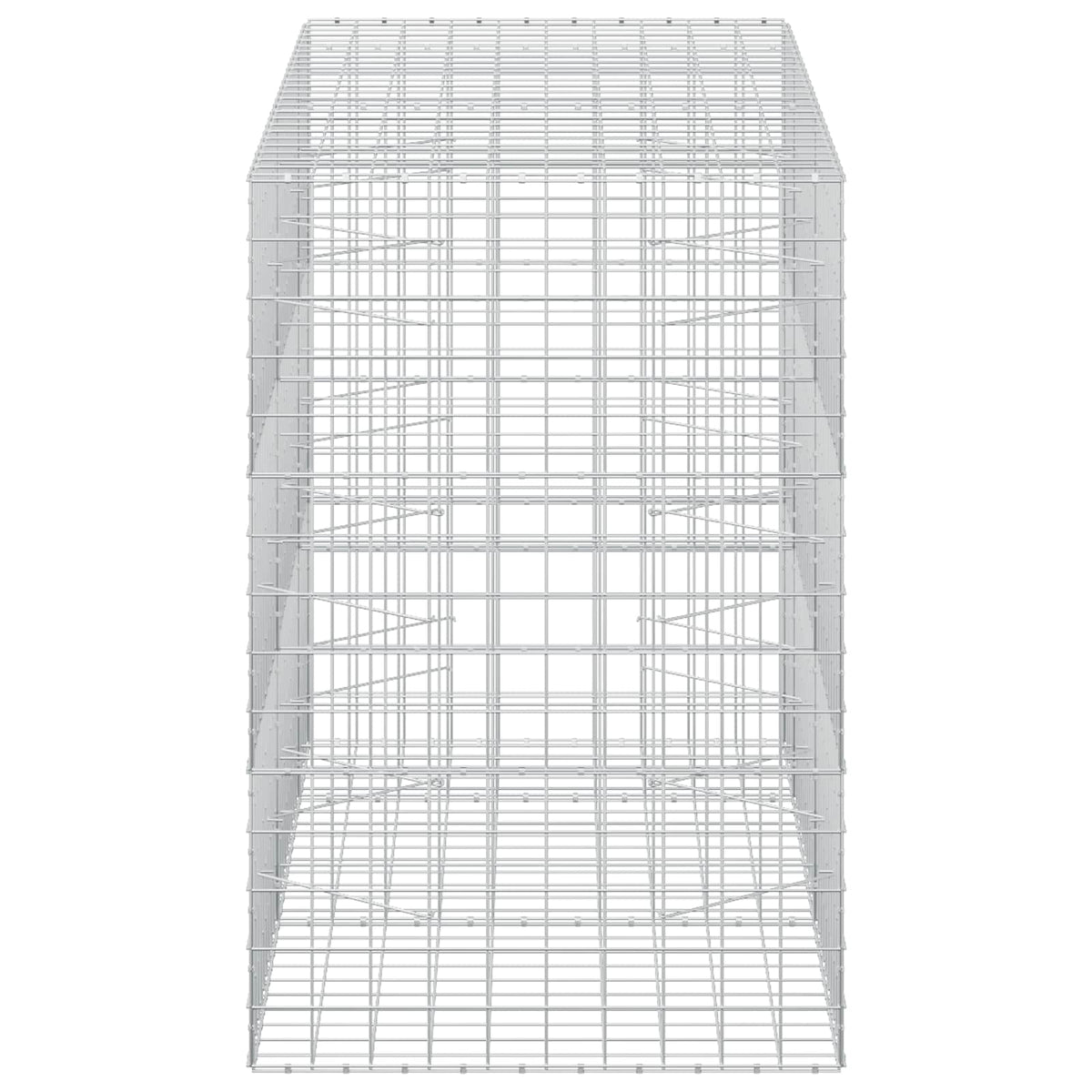 Gabion s žicom debljine 5 mm i mrežom 10x10 cm 250x100x150 cm
