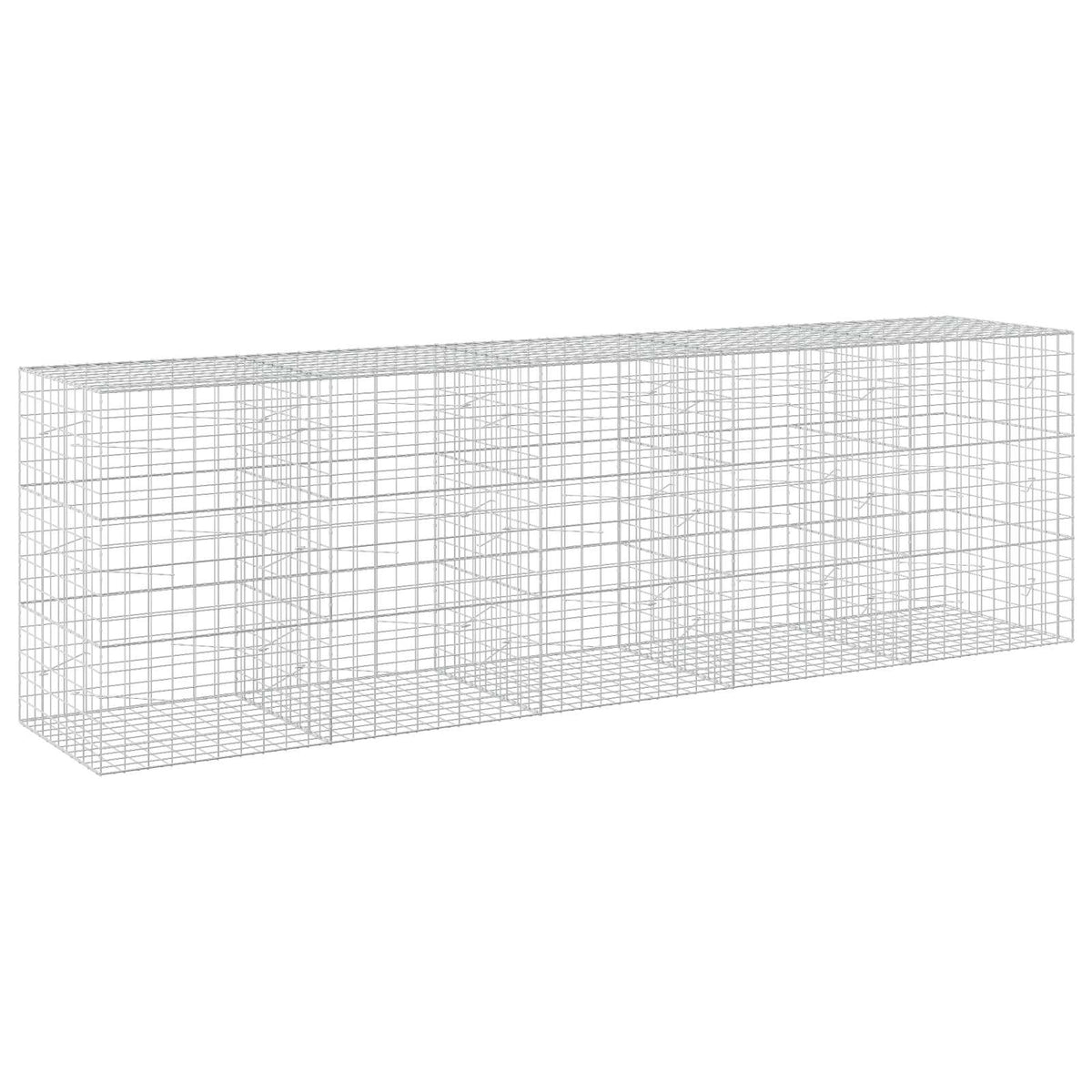 Gabion s žicom debljine 5 mm i mrežom 10x10 cm 500x100x150 cm
