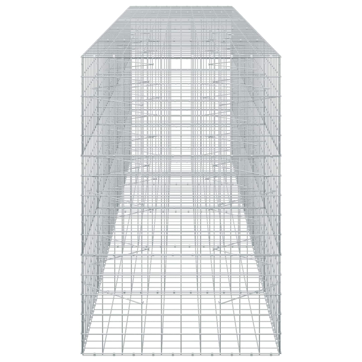 Gabion s žicom debljine 5 mm i mrežom 10x10 cm 500x100x150 cm