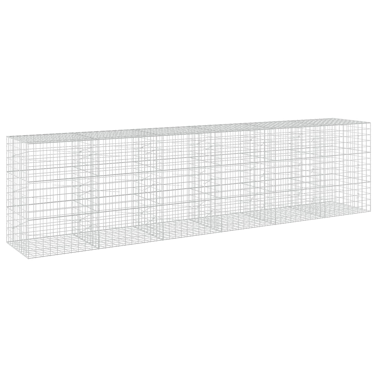Gabion s žicom debljine 5 mm i mrežom 10x10 cm 600x100x150 cm
