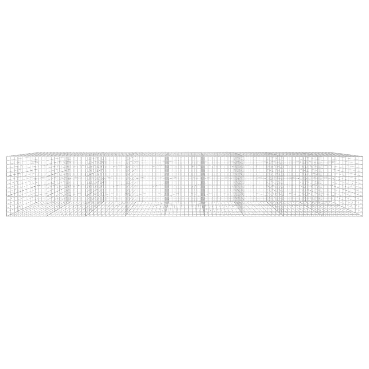 Gabion s žicom debljine 5 mm i mrežom 10x10 cm 900x100x150 cm
