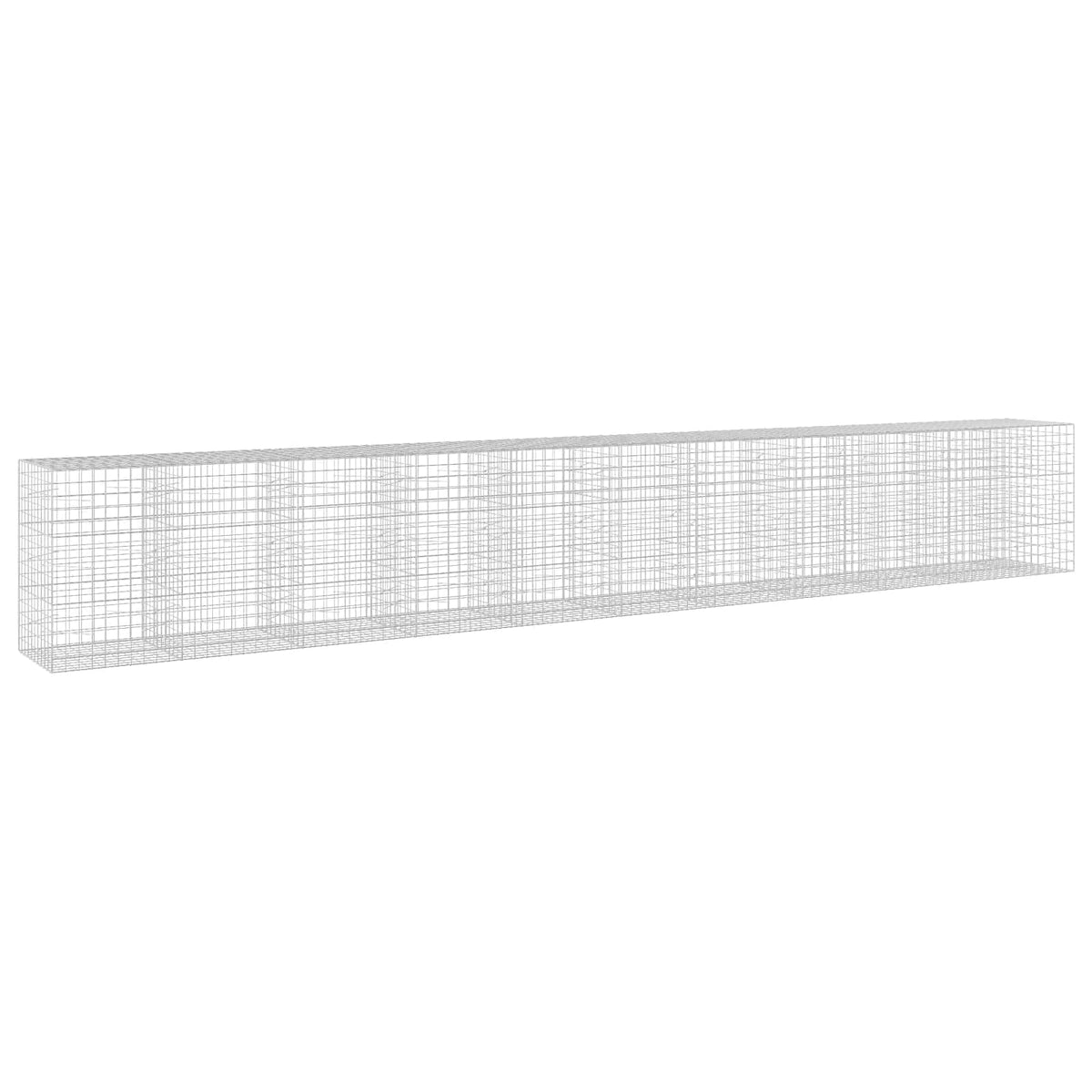 Gabion s žicom debljine 5 mm i mrežom 10x10 cm 1050x100x150 cm