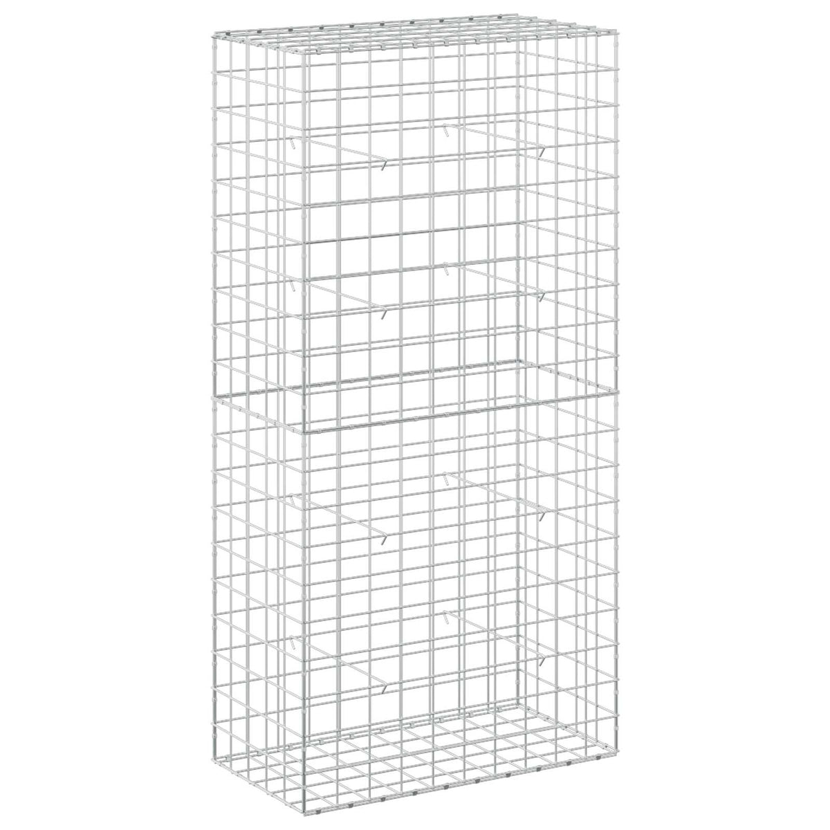 Gabion s žicom debljine 5 mm i mrežom 10x10 cm 50x100x200 cm