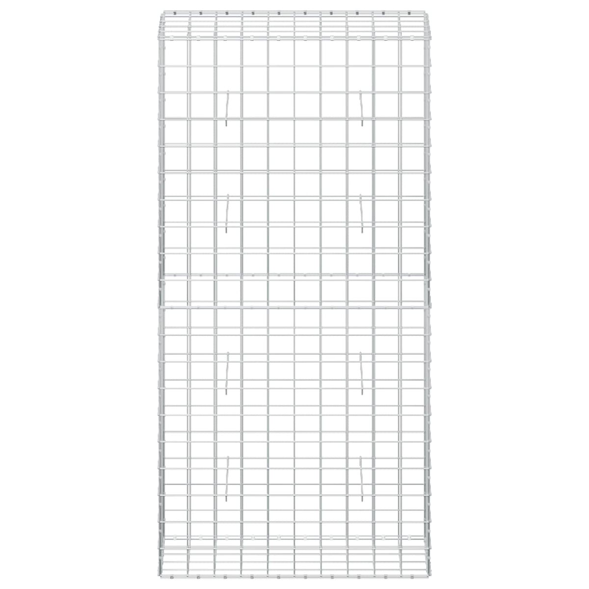 Gabion s žicom debljine 5 mm i mrežom 10x10 cm 50x100x200 cm