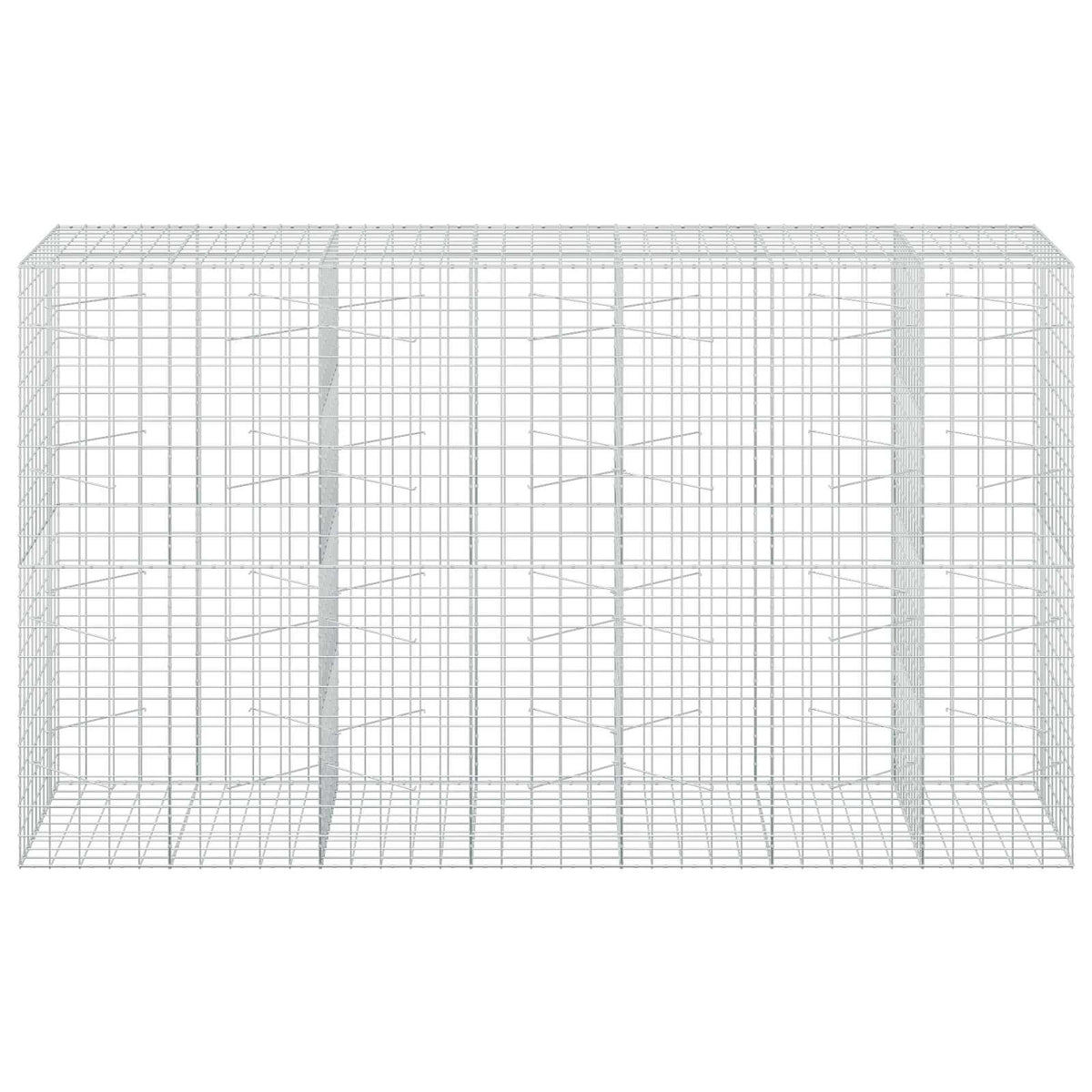Gabion s žicom debljine 5 mm i mrežom 10x10 cm 350x100x200 cm