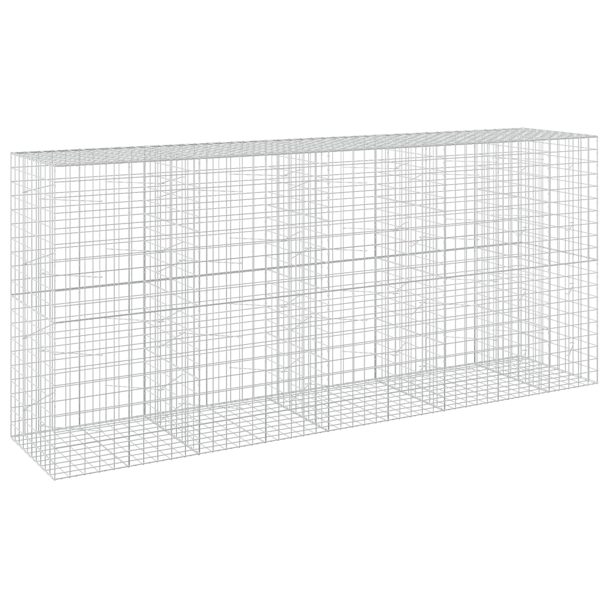 Gabion s žicom debljine 5 mm i mrežom 10x10 cm 450x100x200 cm