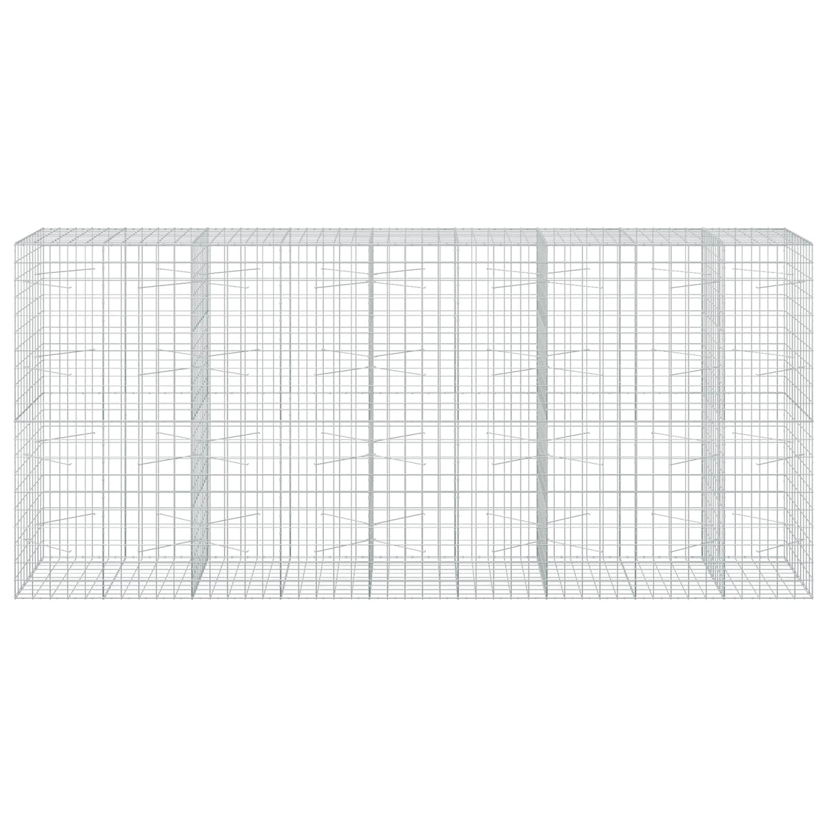 Gabion s žicom debljine 5 mm i mrežom 10x10 cm 450x100x200 cm