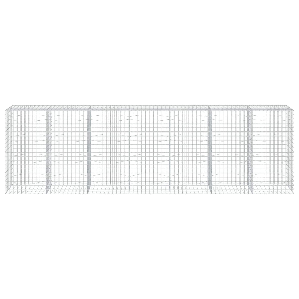Gabion s žicom debljine 5 mm i mrežom 10x10 cm 700x100x200 cm