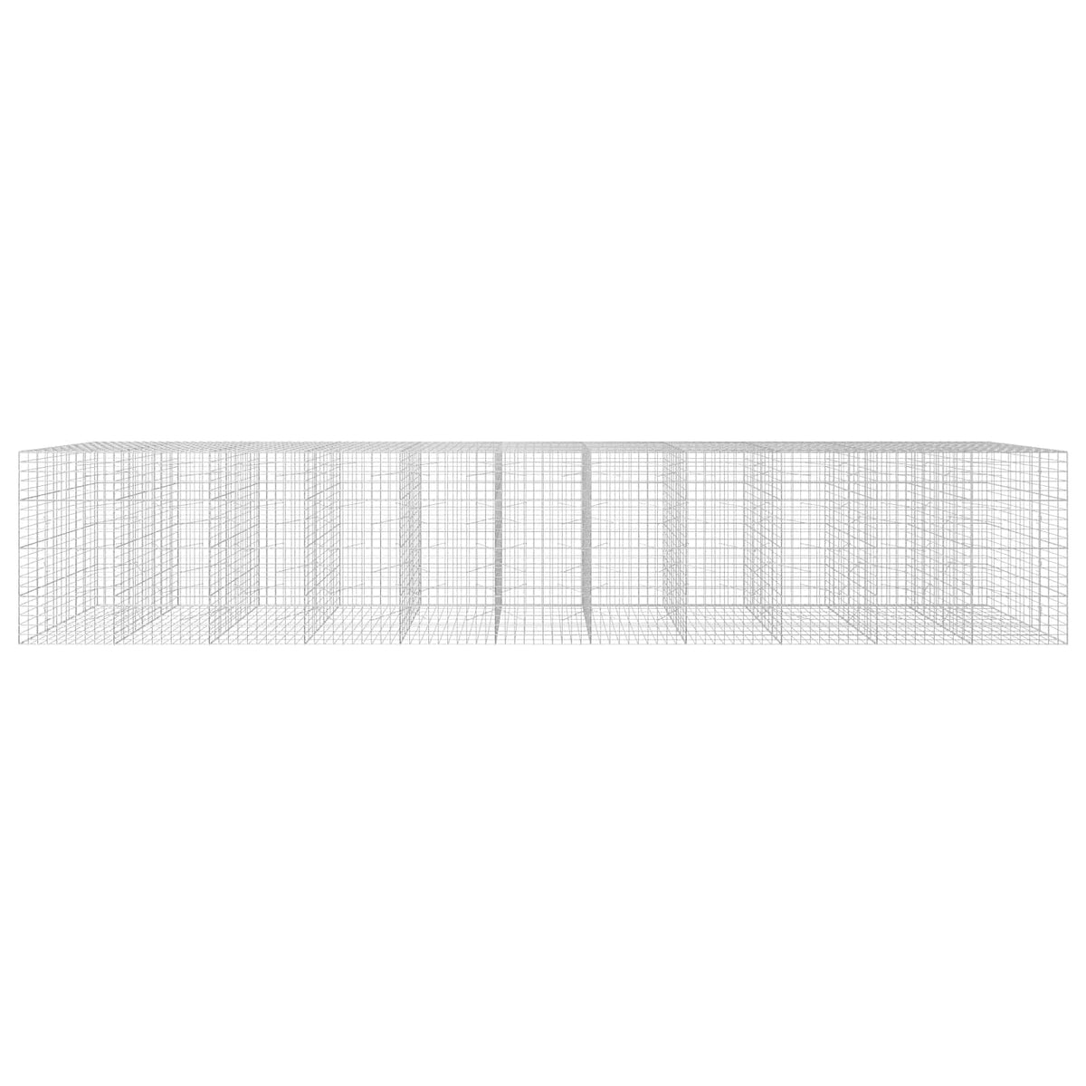 Gabion s žicom debljine 5 mm i mrežom 10x10 cm 1100x100x200 cm