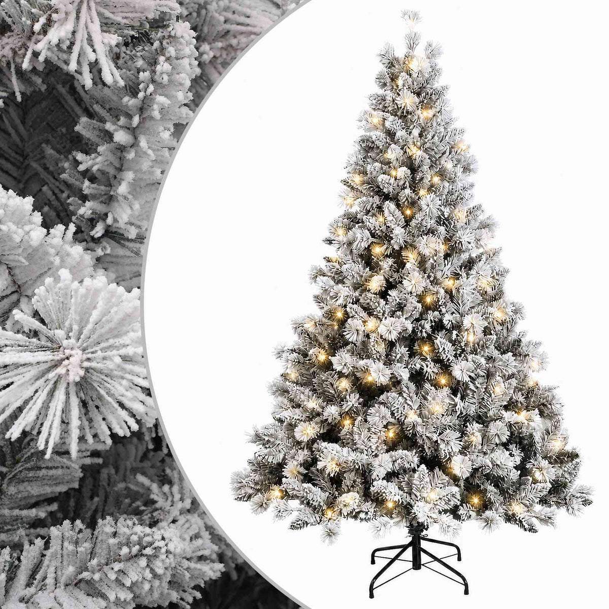 Umjetno božićno drvce s nogom 150 cm 150 LED lampica