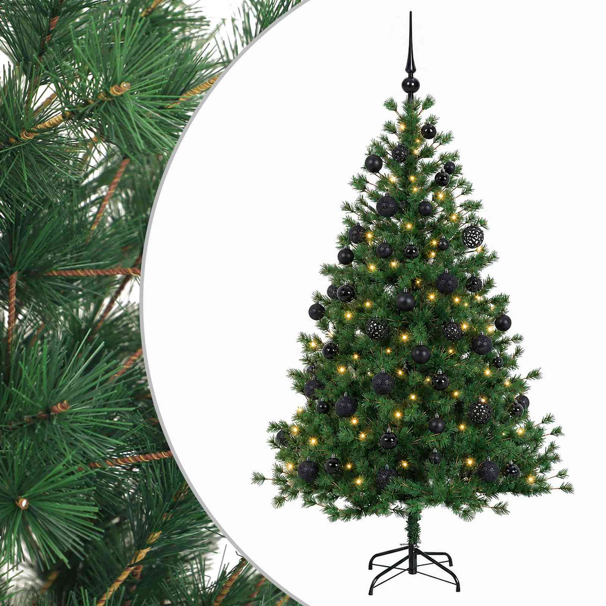 Umjetno božićno drvce s kuglicom 150 cm 150 LED lampica