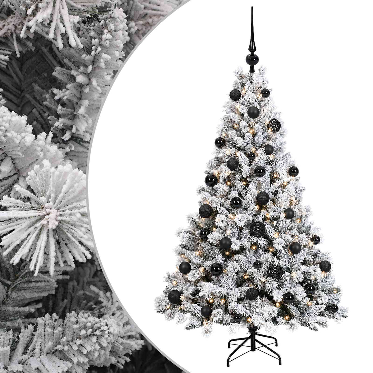 Umjetno božićno drvce s kuglicom 150 cm 150 LED lampica