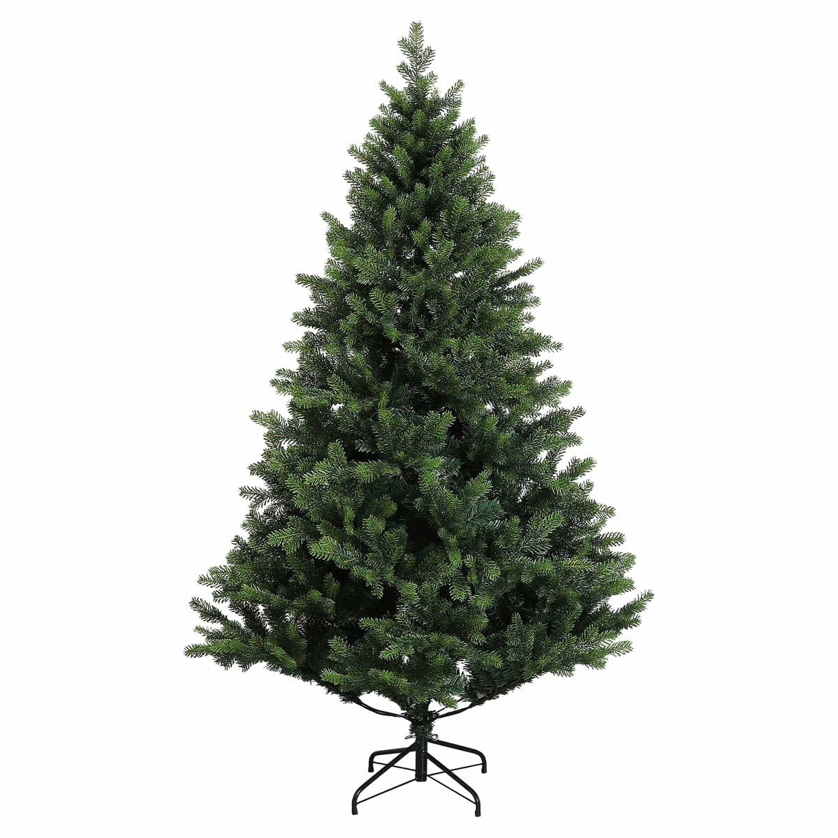 Umjetno božićno drvce s kuglicama 150 cm 150 LED lampica