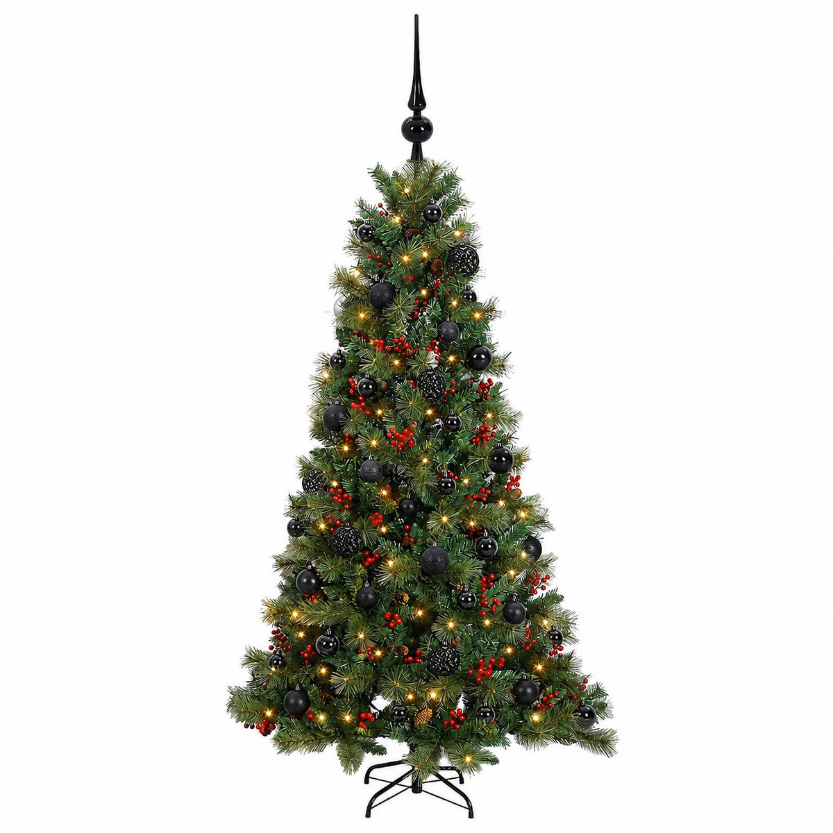 Umjetno božićno drvce s kuglicom 150 cm 150 LED lampica