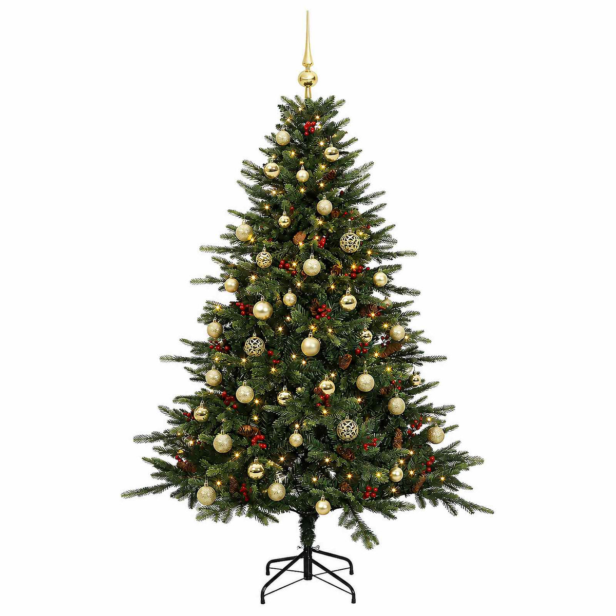Umjetno božićno drvce s kuglicom 150 cm 150 LED lampica