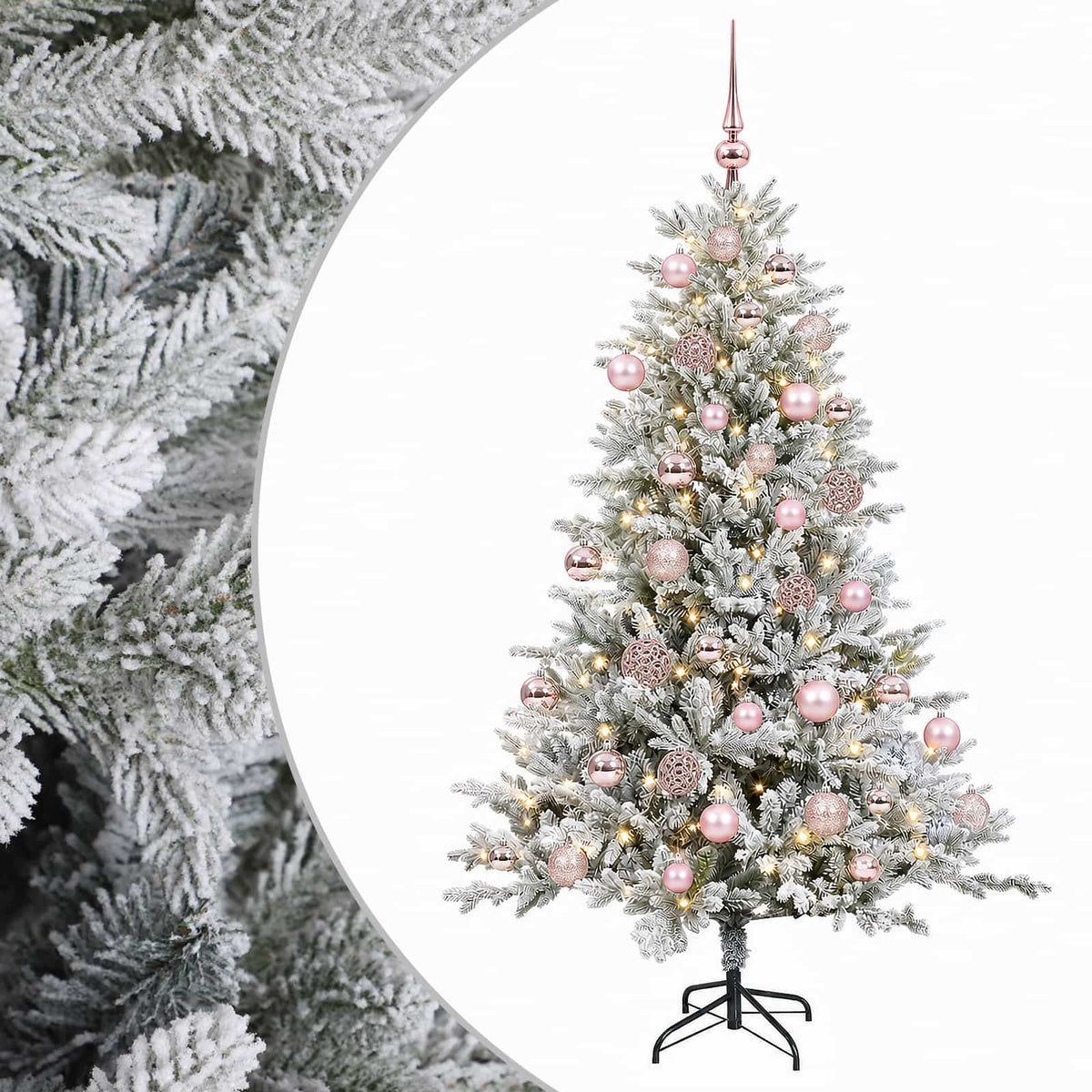 Umjetno božićno drvce s kuglicom 150 cm 150 LED lampica
