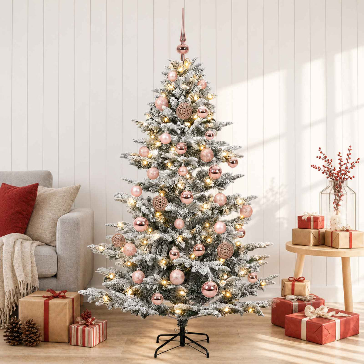 Umjetno božićno drvce s kuglicom 150 cm 150 LED lampica