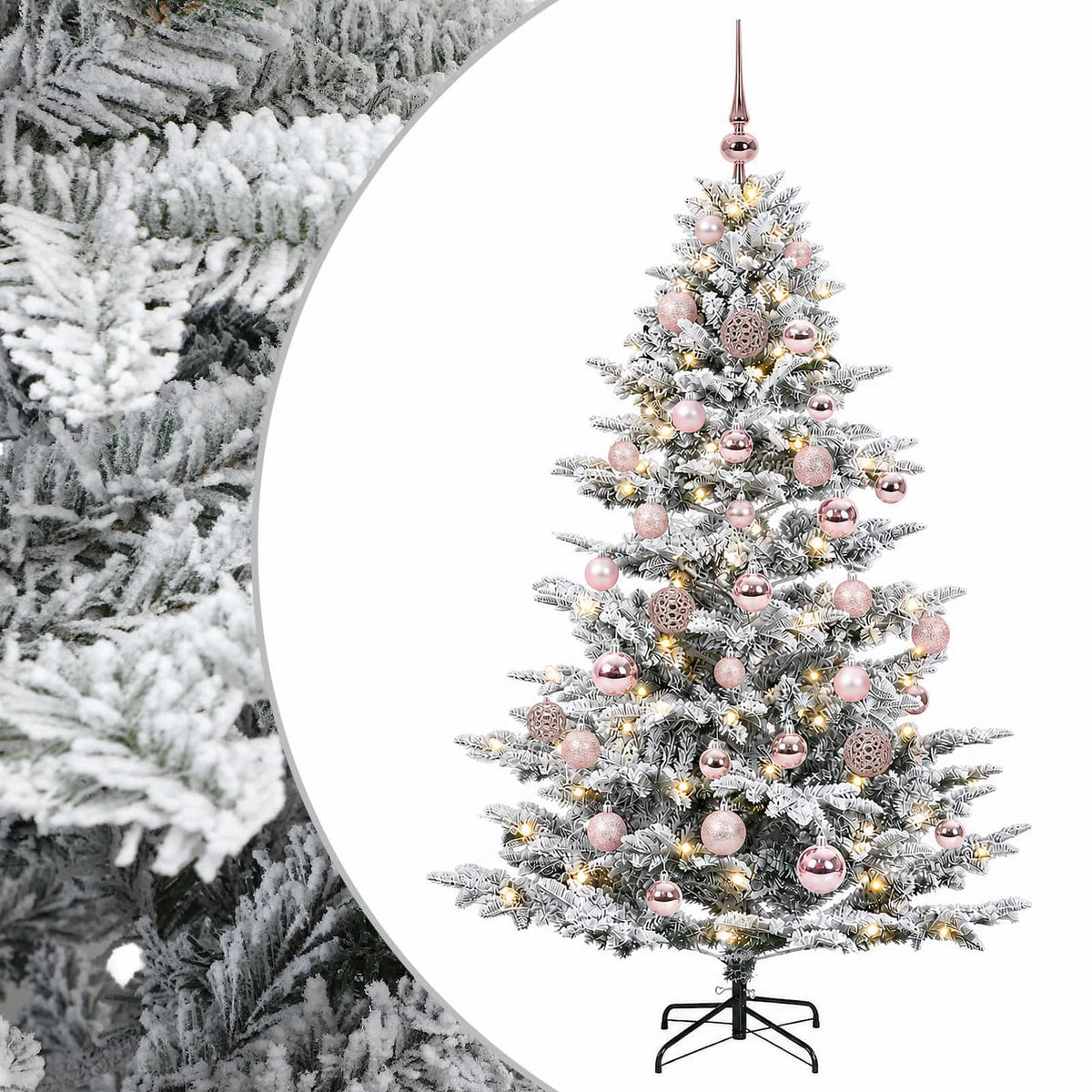 Umjetno božićno drvce s kuglicom 150 cm 150 LED lampica