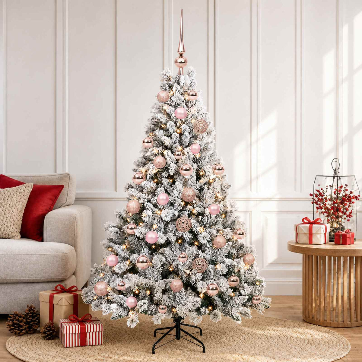 Umjetno božićno drvce s kuglicom 150 cm 150 LED lampica