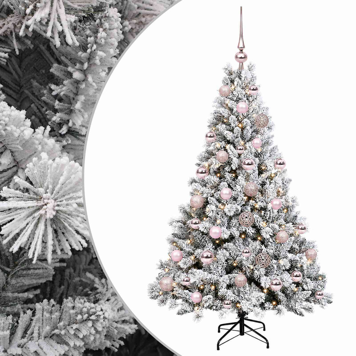 Umjetno božićno drvce s kuglicom 150 cm 150 LED lampica