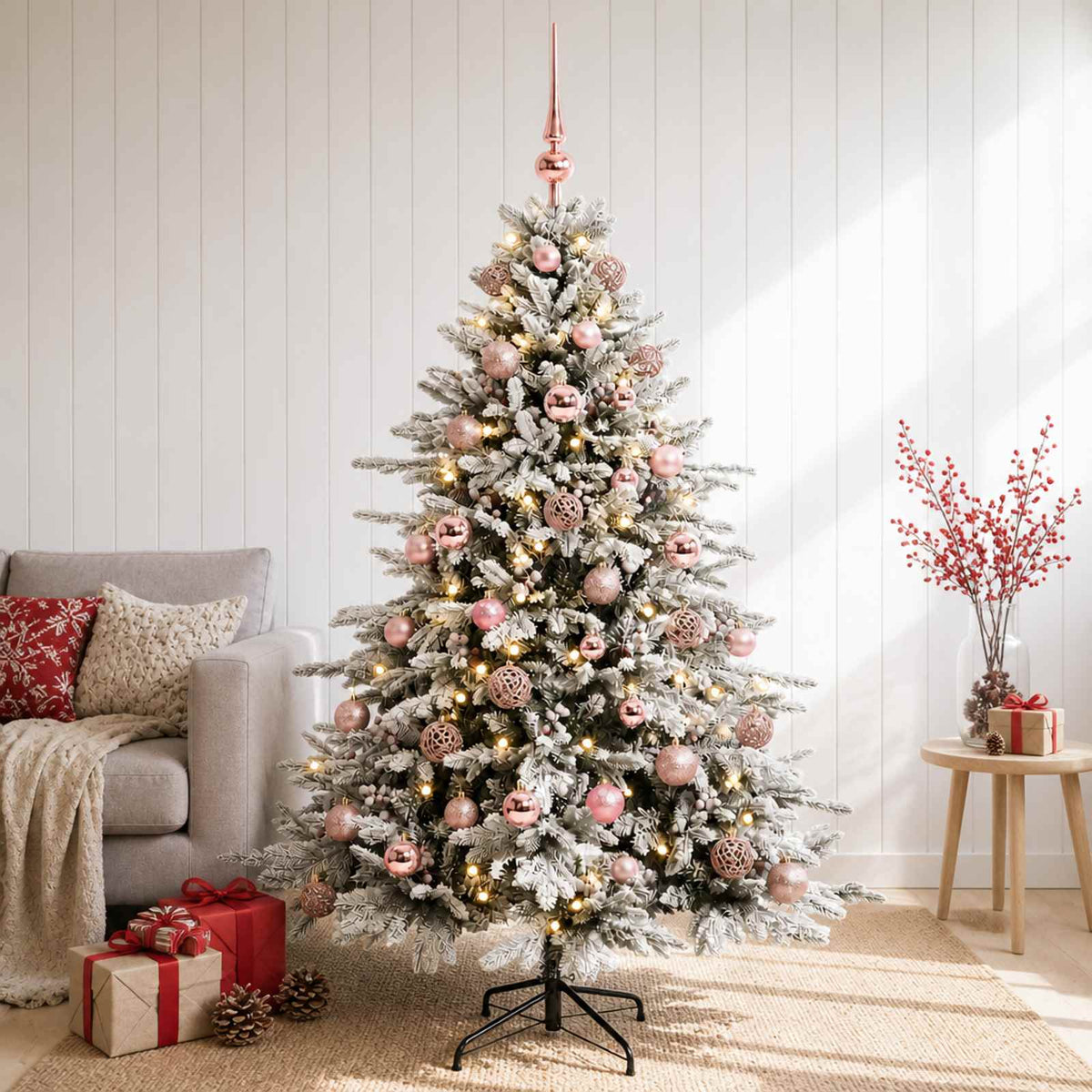 Umjetno božićno drvce s kuglicom 150 cm 150 LED lampica