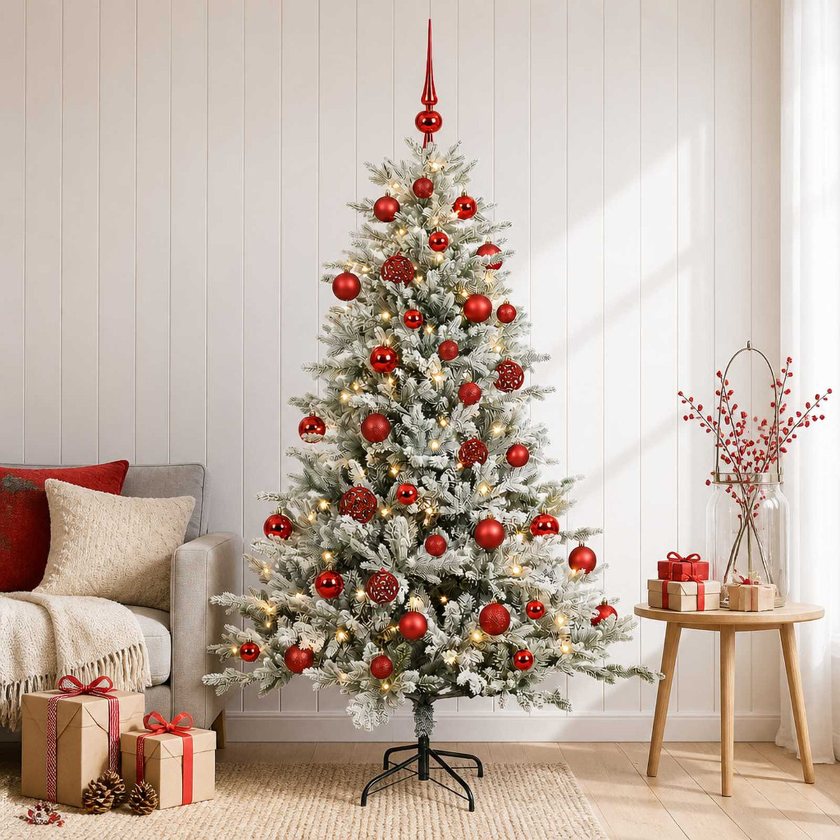 Umjetno božićno drvce s kuglicom 150 cm 150 LED lampica