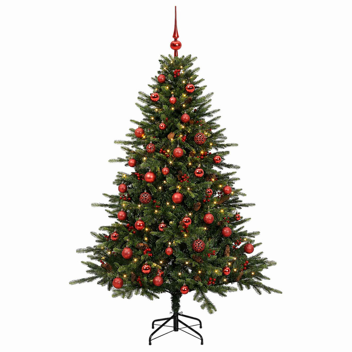 Umjetno božićno drvce s kuglicom 150 cm 150 LED lampica