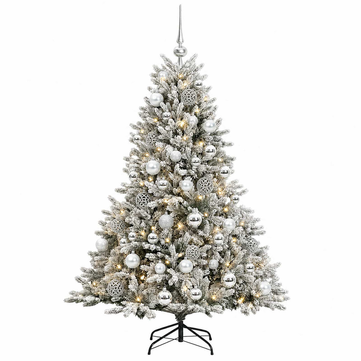 Umjetno božićno drvce s kuglicom 120 cm 150 LED lampica