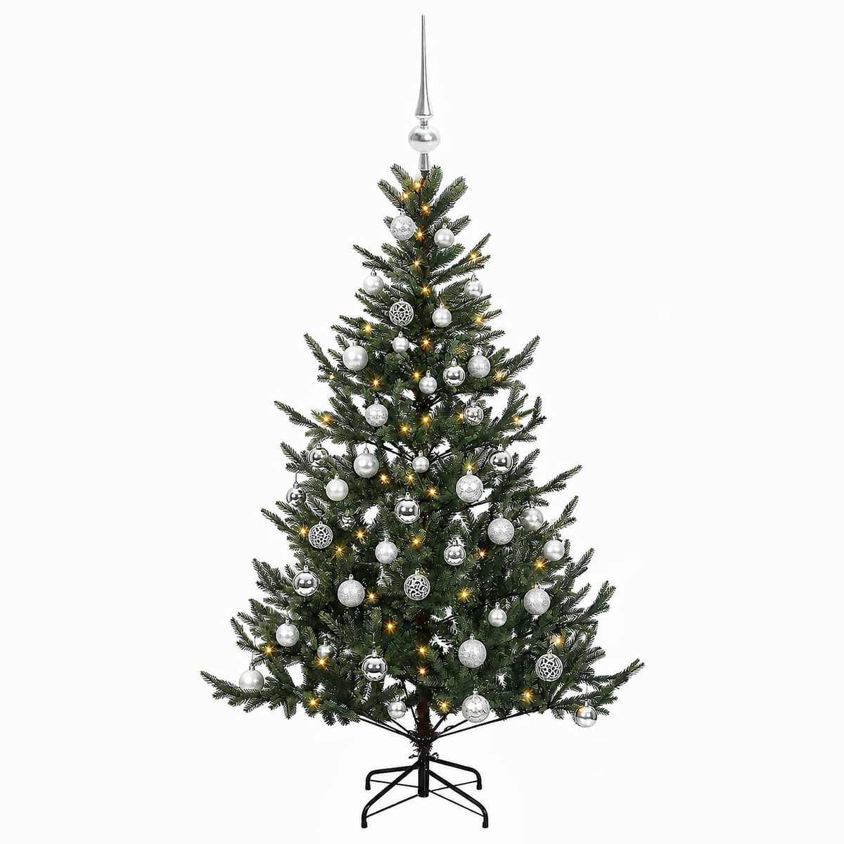 Umjetno božićno drvce s kuglicom 150 cm 150 LED lampica