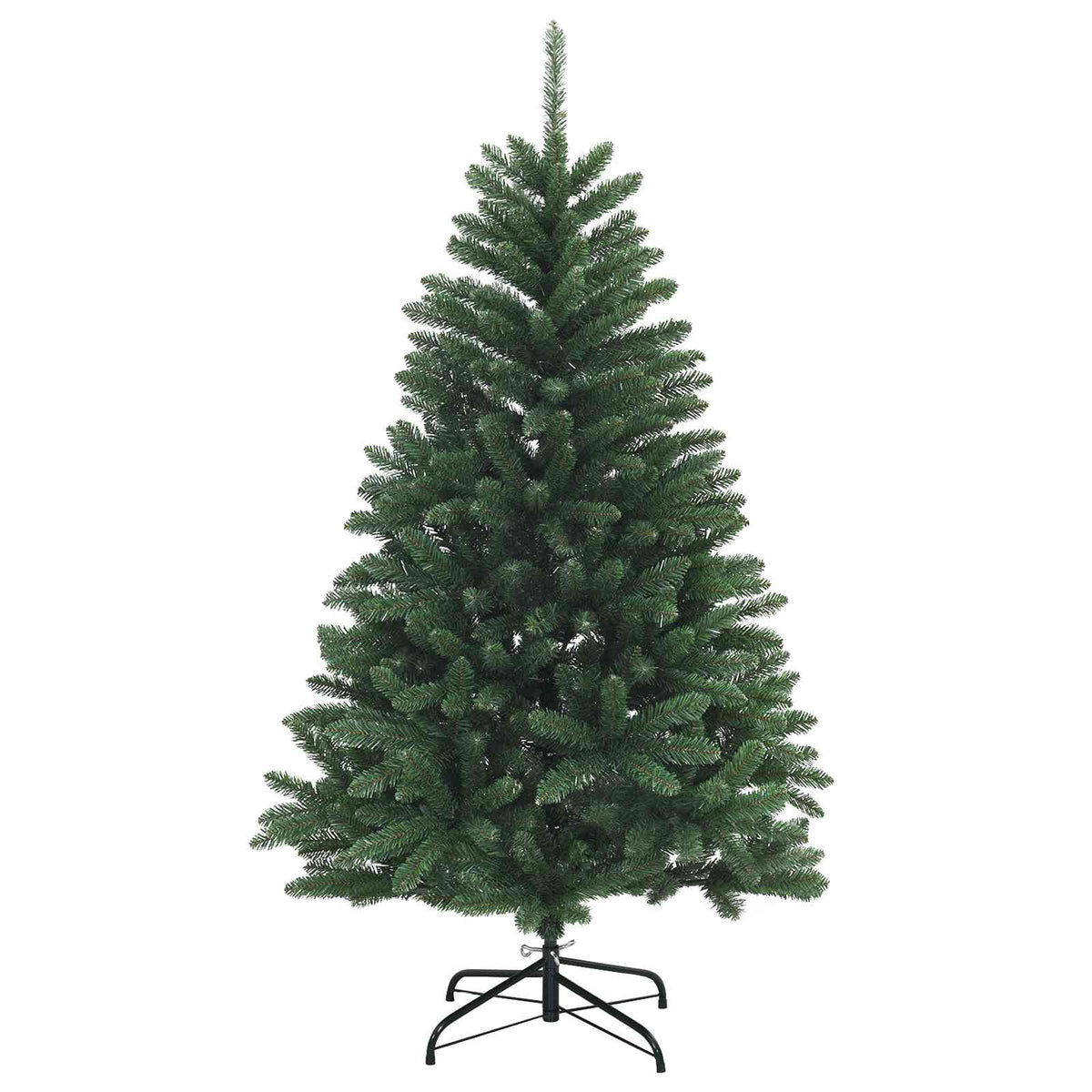 Umjetno božićno drvce srednje zeleno s kuglicama 150 cm