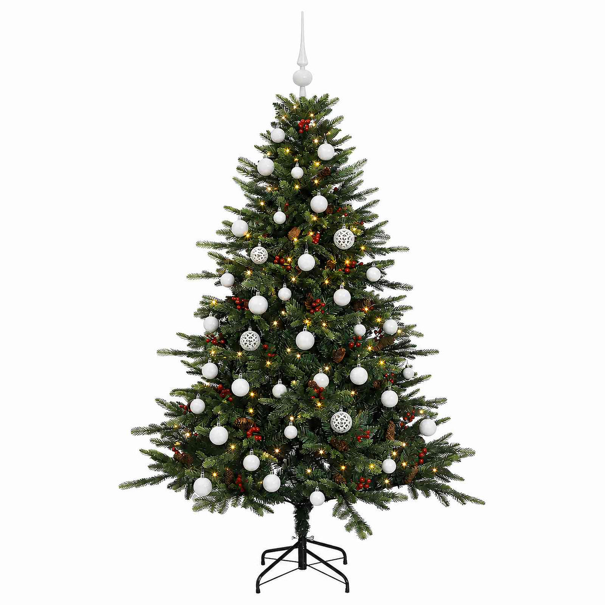 Umjetno božićno drvce s kuglicom 150 cm 150 LED lampica