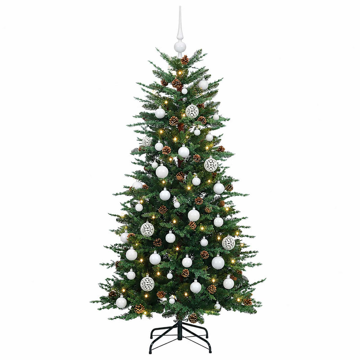 Umjetno božićno drvce s kuglicom 150 cm 150 LED lampica