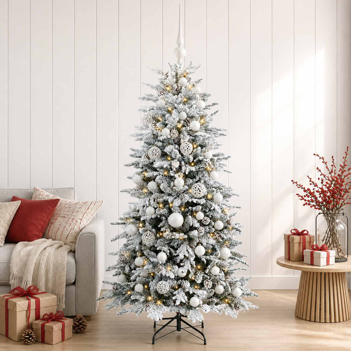 Umjetno božićno drvce s kuglicom 150 cm 150 LED lampica