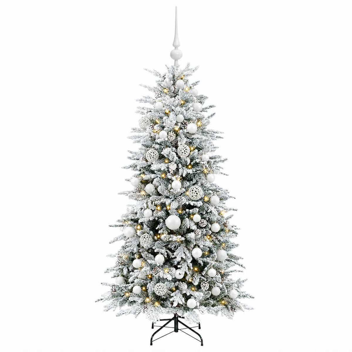 Umjetno božićno drvce s kuglicom 150 cm 150 LED lampica