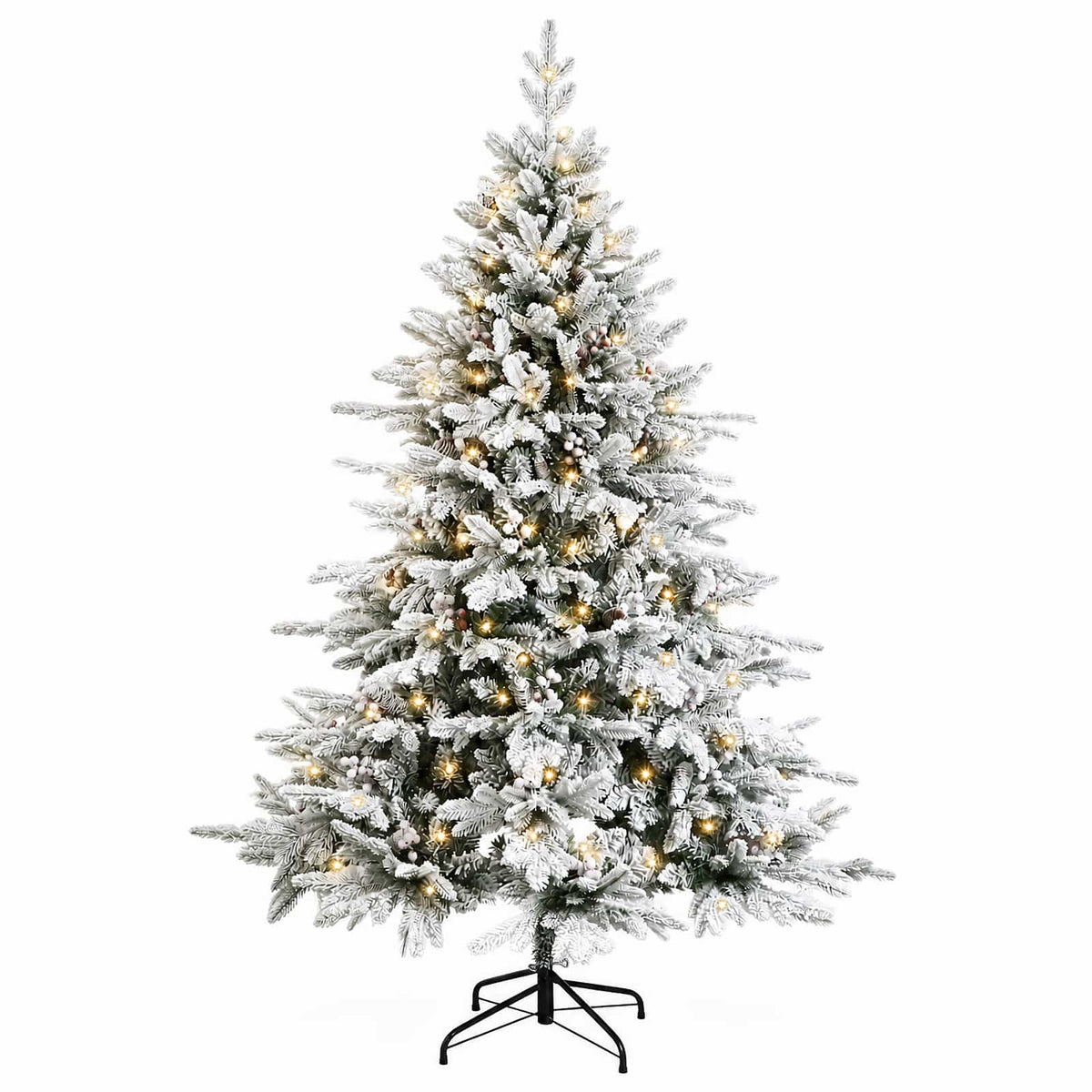 Umjetno božićno drvce s nogom 210 cm 300 LED lampica