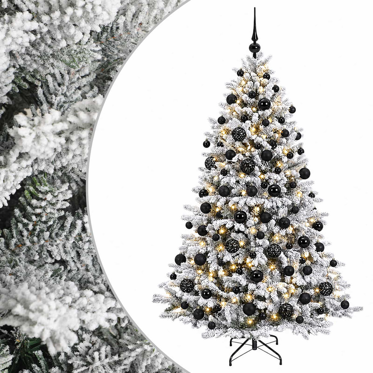 Umjetno božićno drvce s kuglicom 180 cm 300 LED lampica