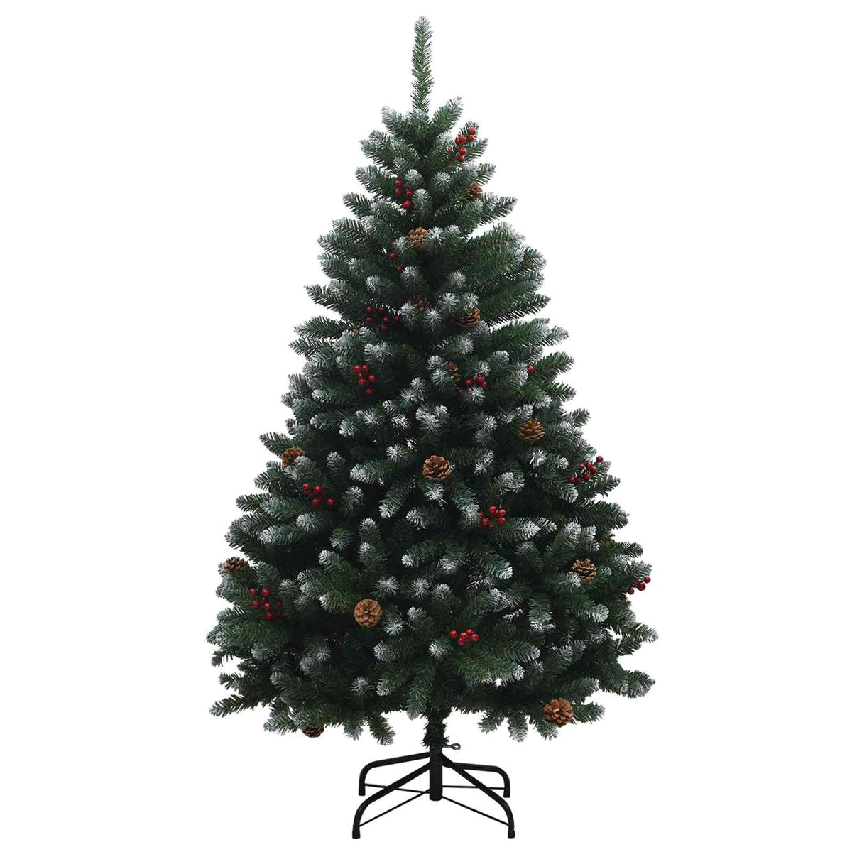 Umjetno božićno drvce zeleno s kuglicama 180 cm 300 LED lampica