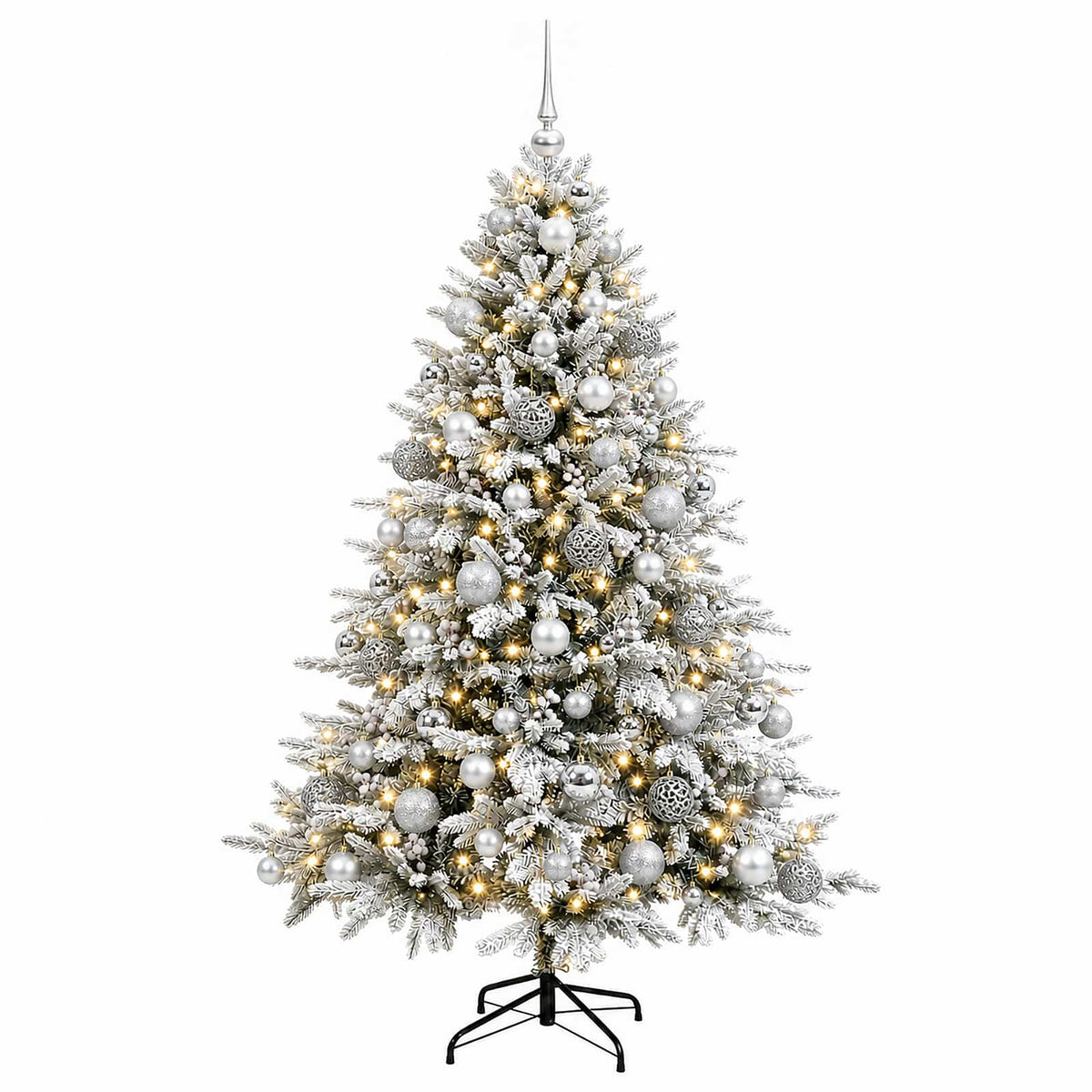 Umjetno božićno drvce s kuglicom 210 cm 300 LED lampica