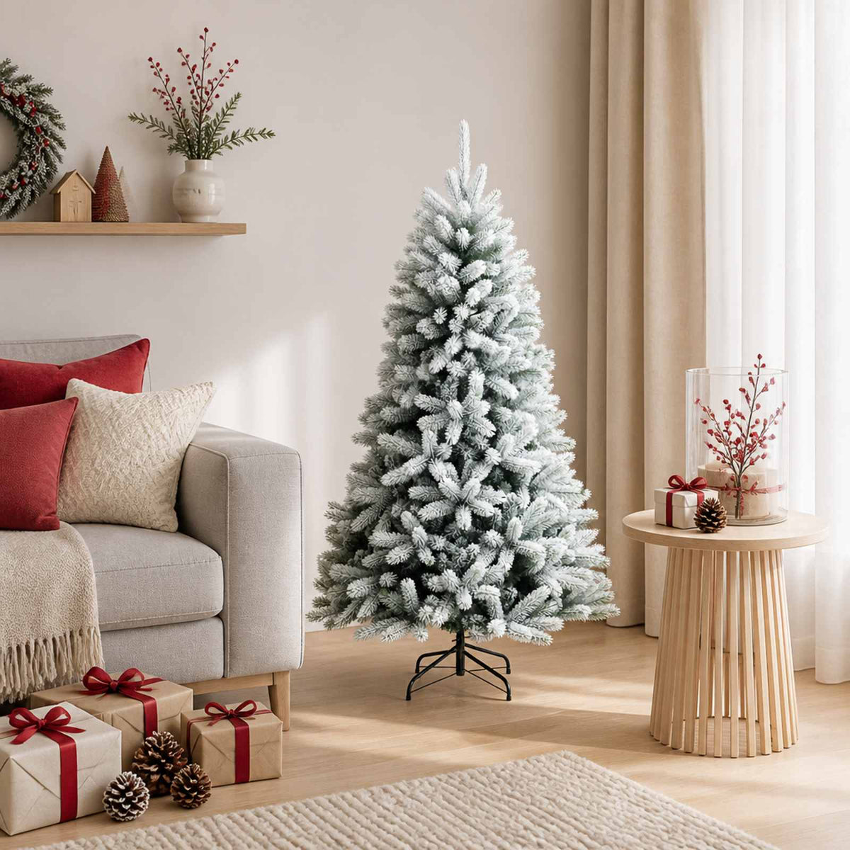 Umjetno božićno drvce s nogom 120 cm PVC i metal