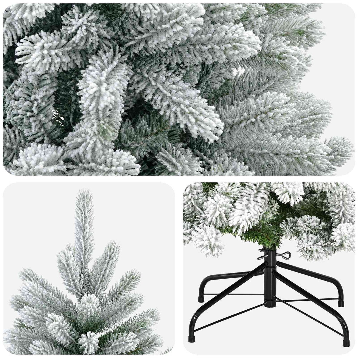 Umjetno božićno drvce s nogom 120 cm PVC i metal