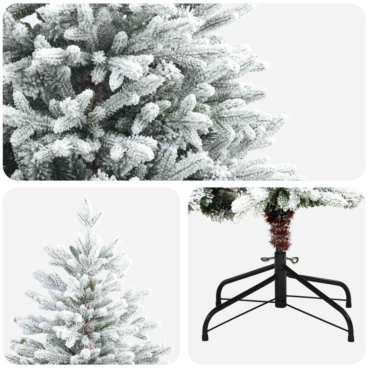 Umjetno božićno drvce s nogom 120 cm PVC i metal