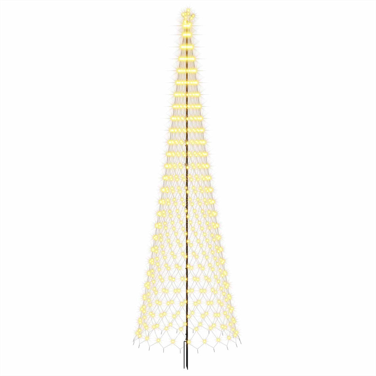LED božićno drvce 500 cm 550 LED lampica Topla bijela Željezo