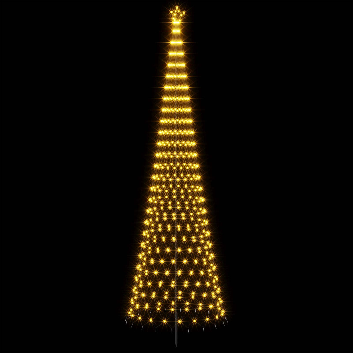 LED božićno drvce 500 cm 550 LED lampica Topla bijela Željezo