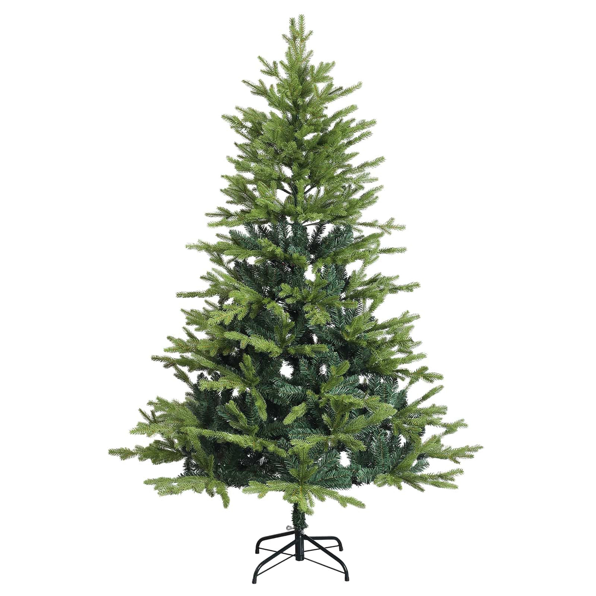 Umjetno božićno drvce s nogom 180 cm PVC i metal Zelena