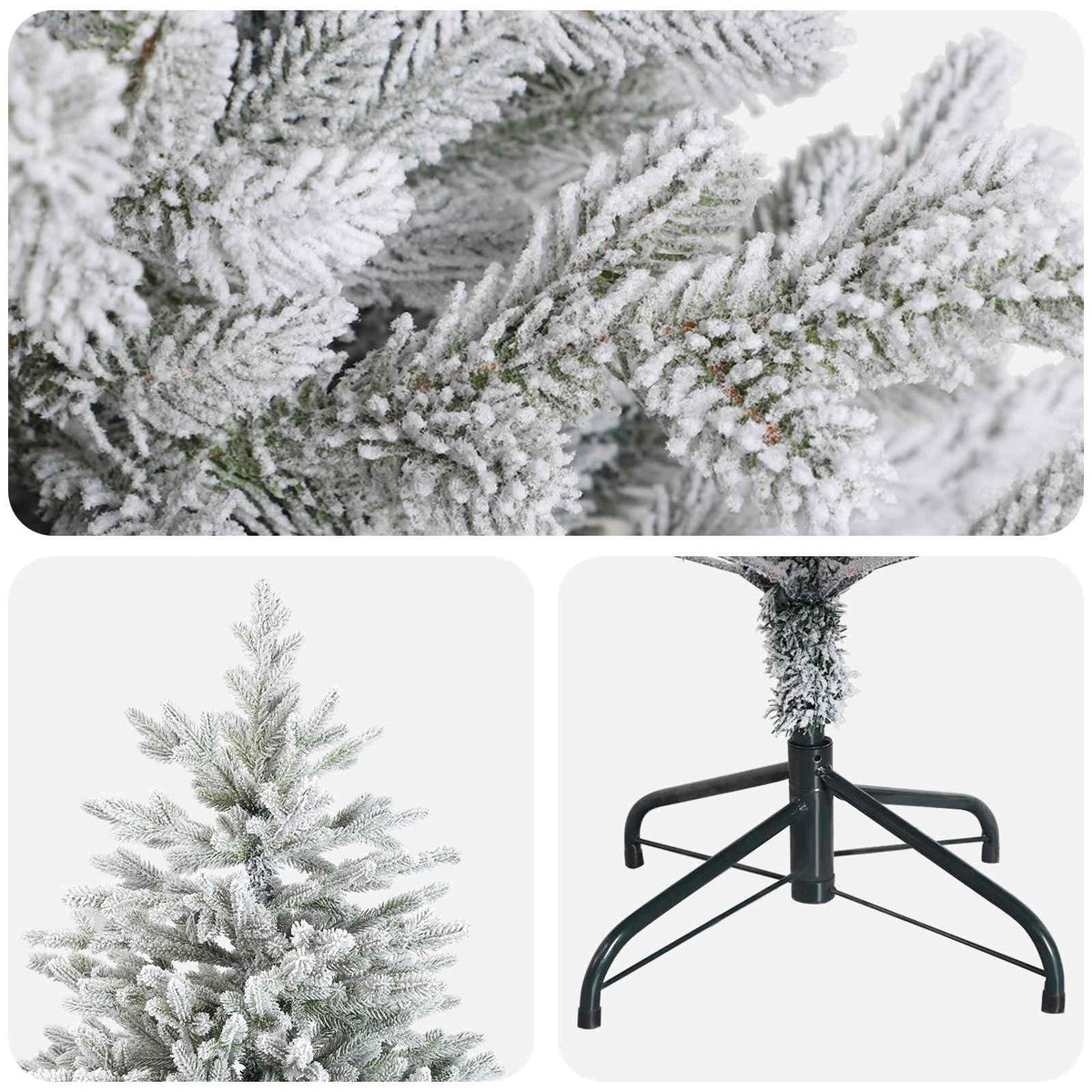 Umjetno božićno drvce s nogom 120 cm PVC i metal