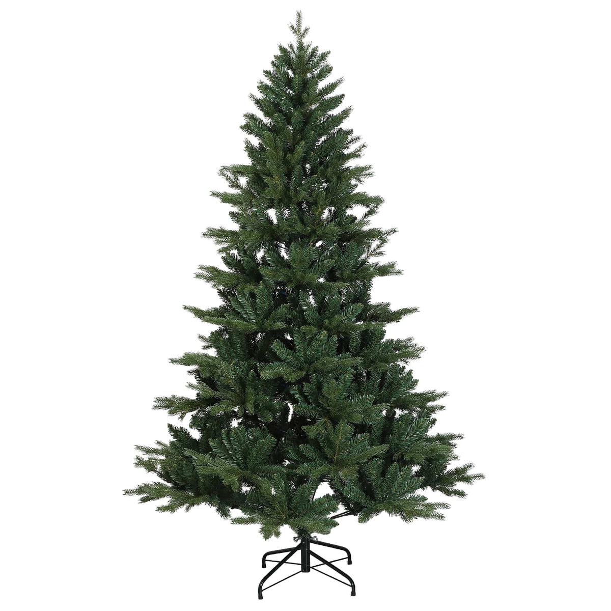 Umjetno božićno drvce s nogom 180 cm PVC i metal Zelena