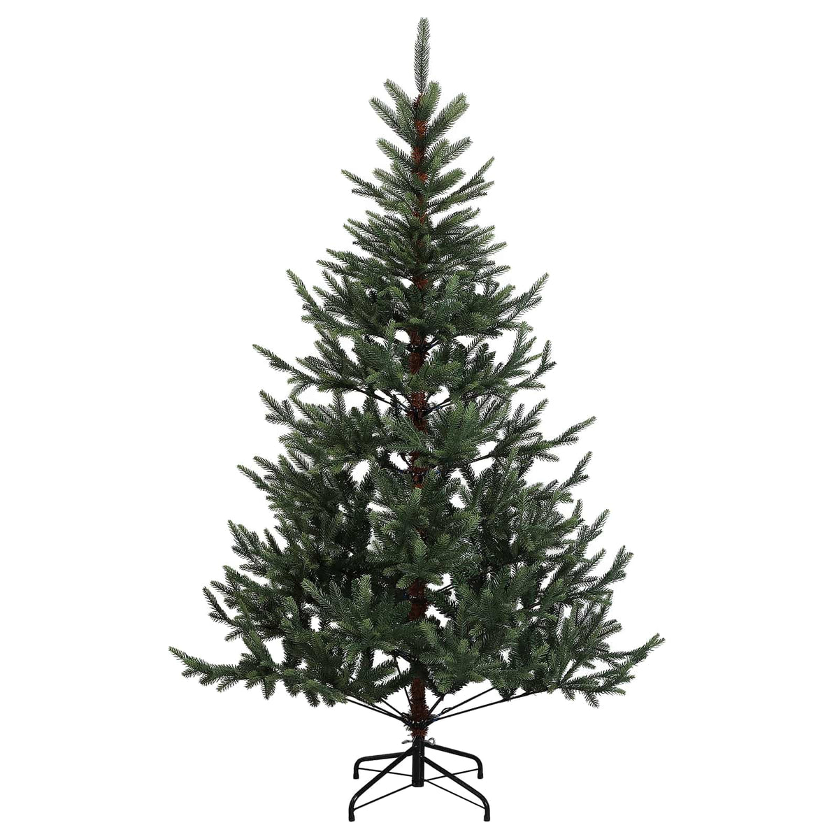 Umjetno božićno drvce s nogom 180 cm PVC i metal Zelena