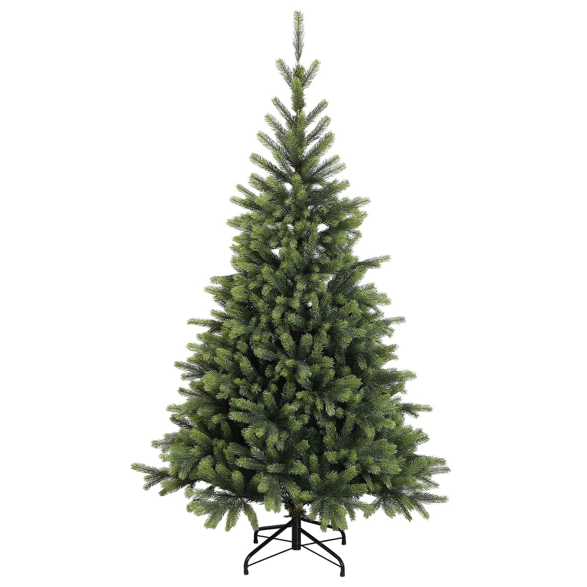 Umjetno božićno drvce s nogom 180 cm PVC i metal Zelena