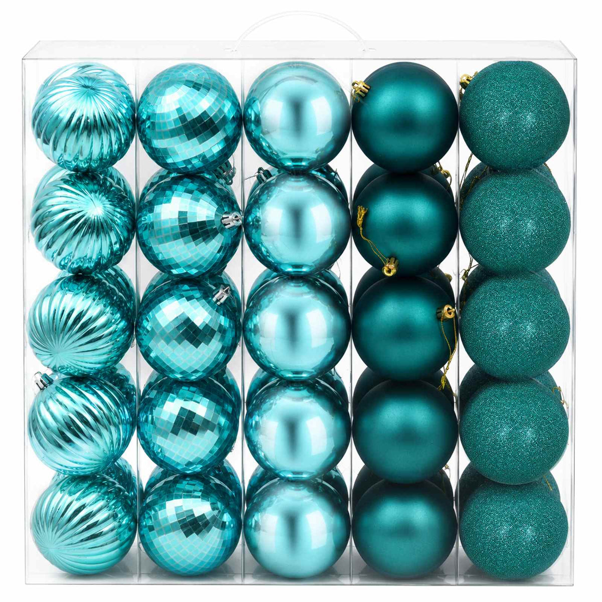 Set božićnih kuglica 50 kom. Zelena 8 cm Polistiren